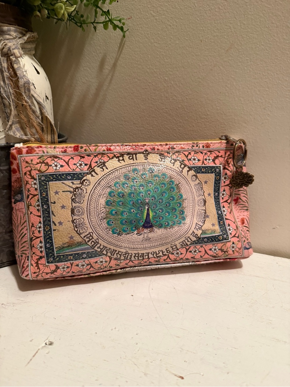 Papaya Art Women's Peacock 🦚 Wristlet Clutch Pouch Bag